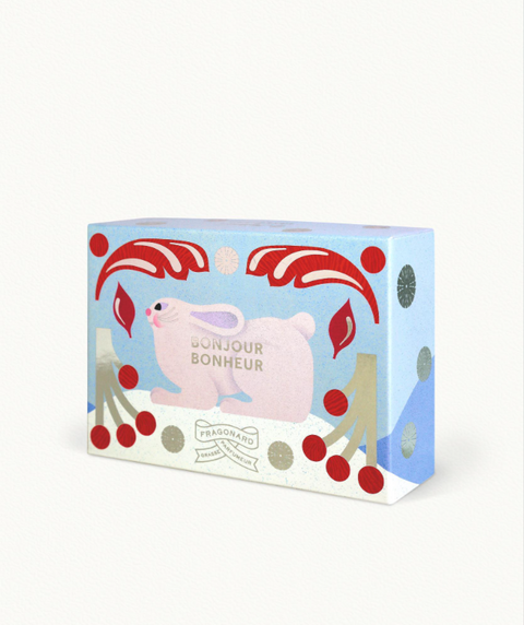 Fragonard BONJOUR BONHEUR Mydło + mydelniczka 150 g