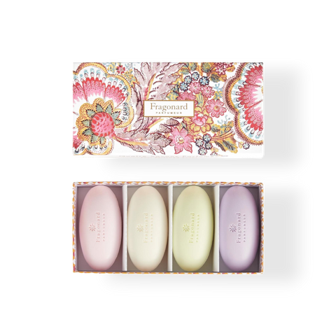 Fragonard 4 perfumowane mydła - kwiatowe 4 x 50 g